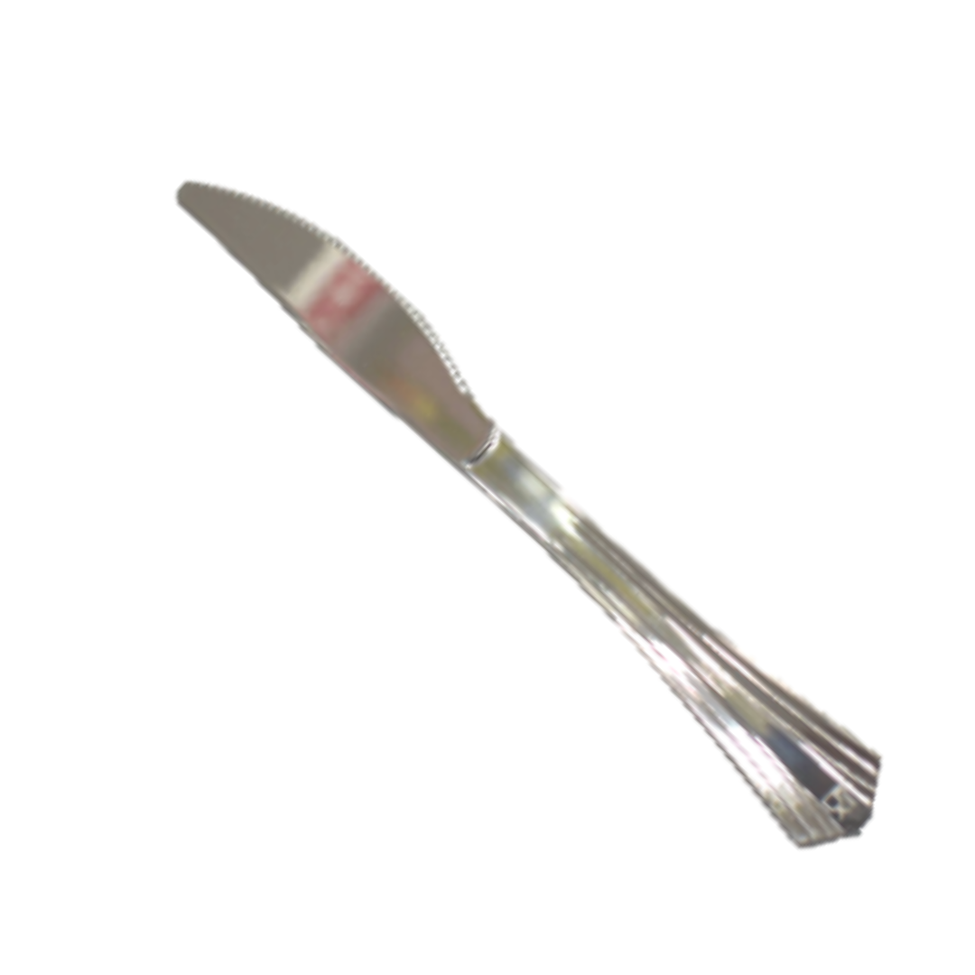 Disposable Plastic Knife - Silver