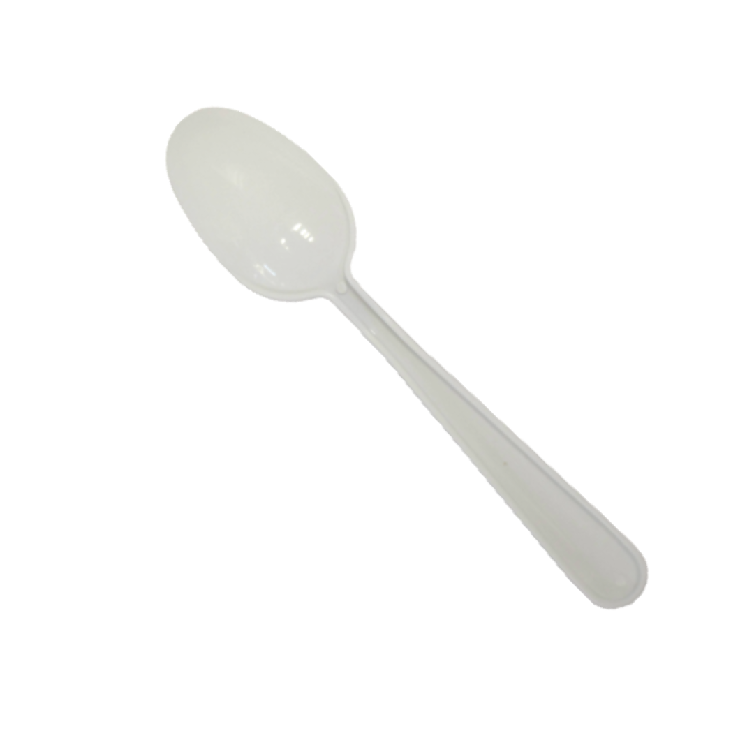 Disposable Plastic Spoon - White