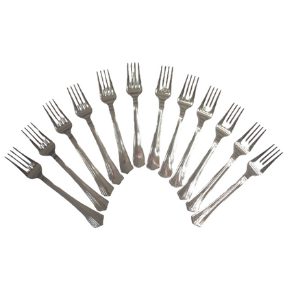 Disposable Plastic Fork - Silver