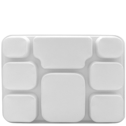 8 Compartment White Color Disposable Party Thali Plates