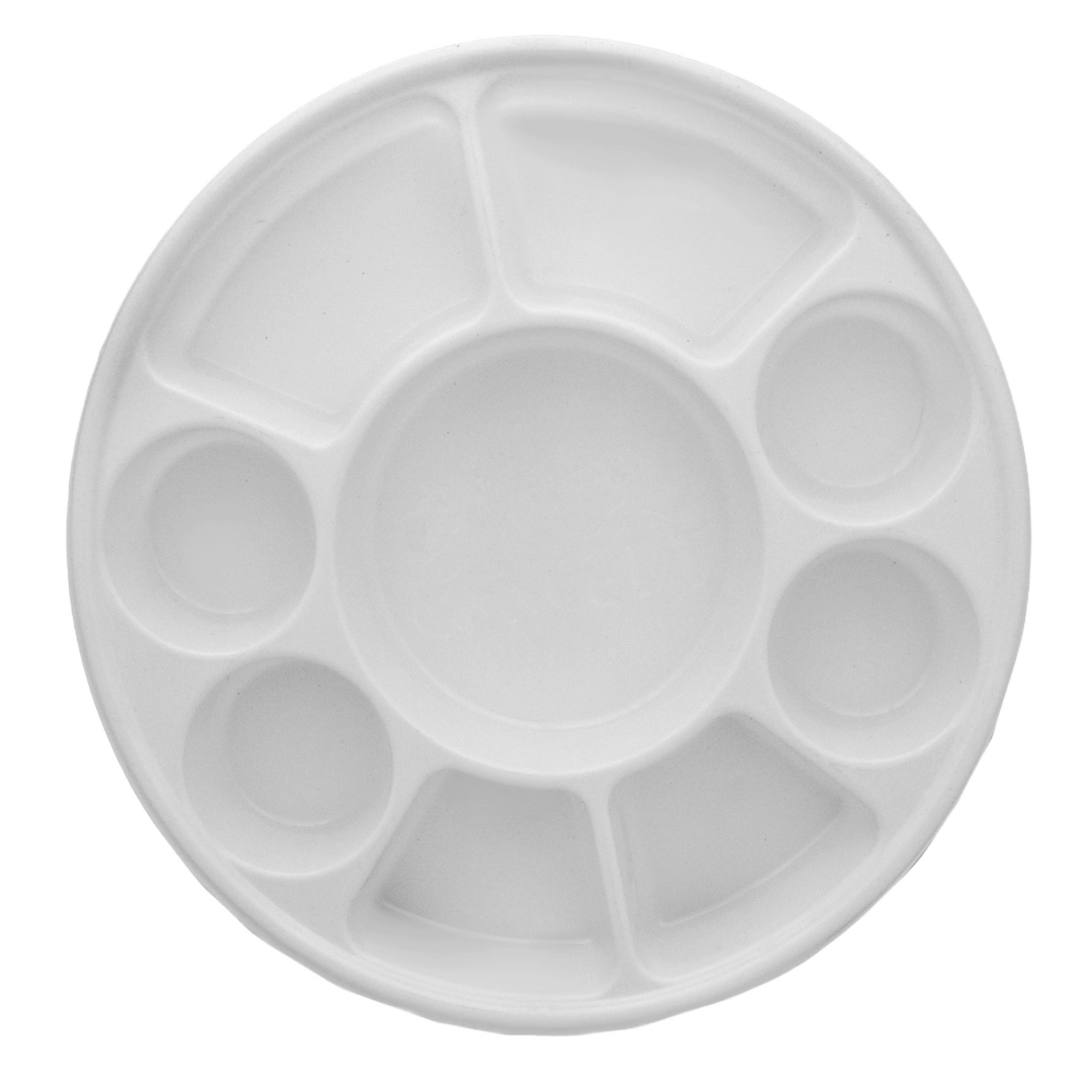 9 Compartment White Color Disposable Party Thali Plates