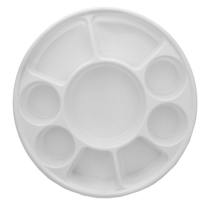 9 Compartment White Color Disposable Party Thali Plates