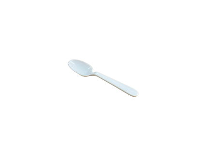 Disposable Plastic Spoon - White