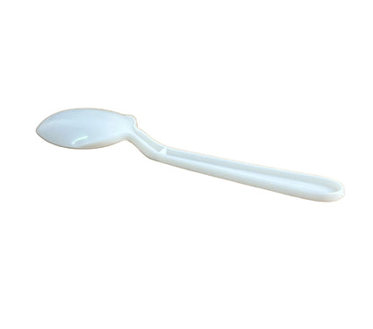 Disposable Plastic Spoon - White