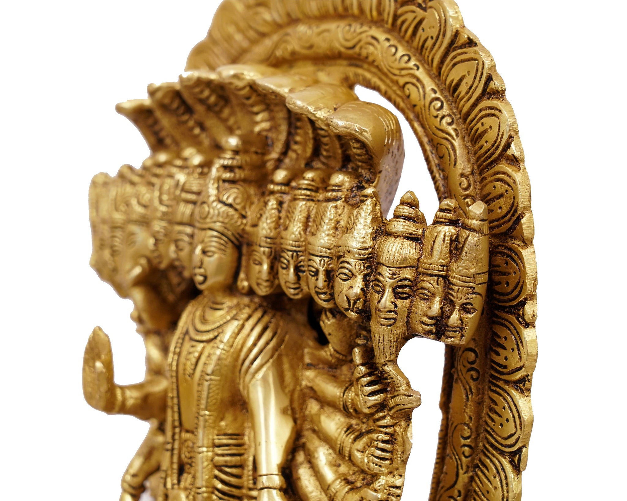 Vishnu murthi brass statue (6.5 Inch) vishnu idol for pooja home decor –  Antiq Decor