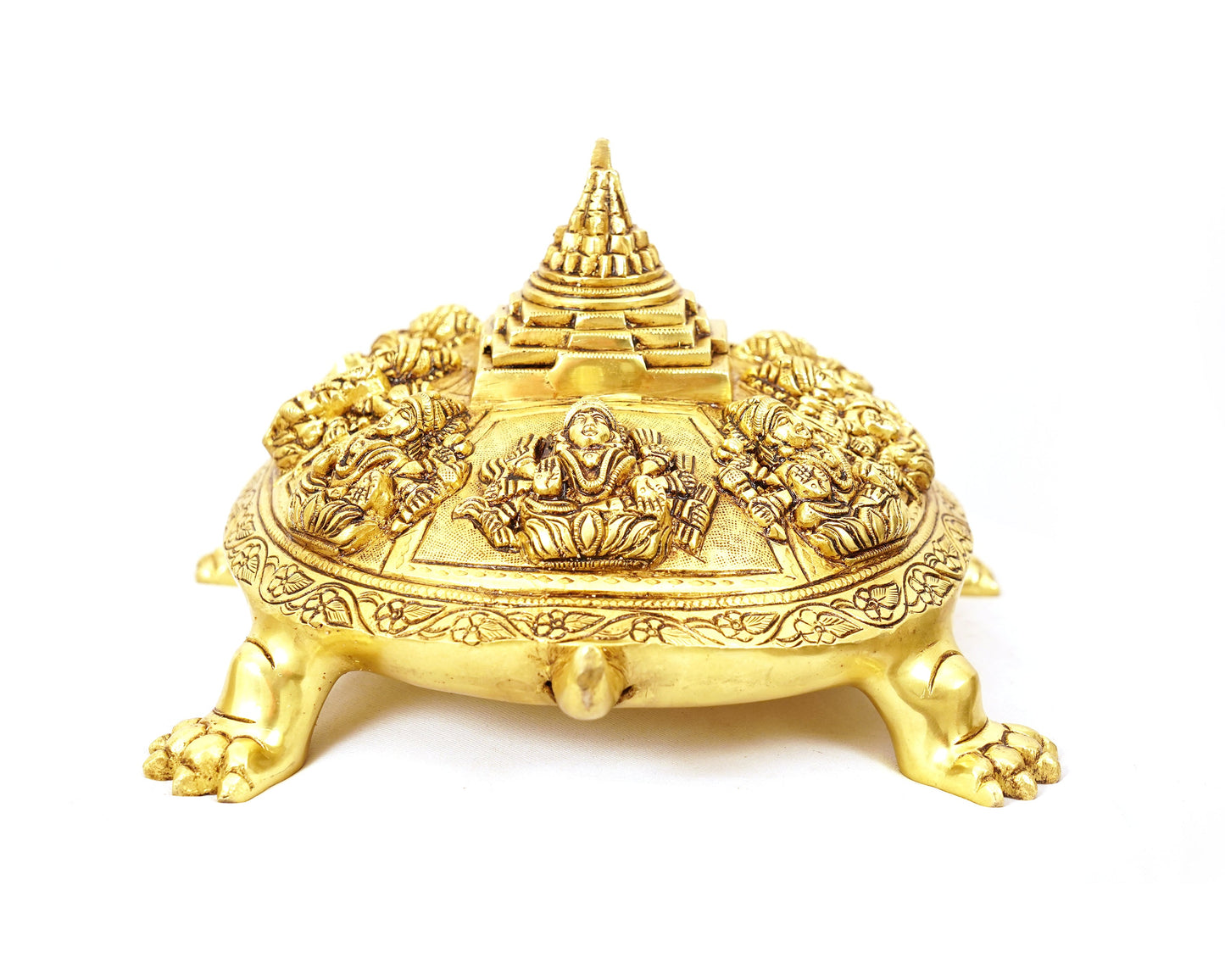 Kurma Murti vishnu Yantra Kurma Murti Brass Material Statue For Puja, Home Mandir, Gifts by Pooja Bazar 15 X 7 X 10 In