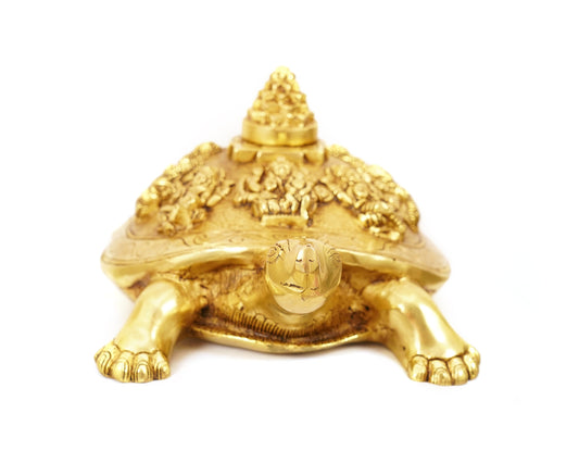 Vishnu Vahana Kurma Murti vishnu Yantra Brass Material Statue For Puja, Home Mandir, Gifts by Pooja Bazar 15 X 7 X 10 In