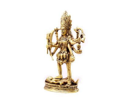 Mahakali Maa Statue Brass Material for Puja, Decor, Showpiece, Madirs, Office, Gifts by Pooja Bazar 3 X 11 X 6 In